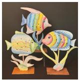Three Fish Motif Tea Light Candle Holders