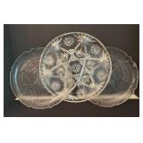 Crystal and Clear Glass Platters, Pedestal Cake Plate, Covered Candy Dish and More!