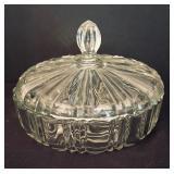 Crystal and Clear Glass Platters, Pedestal Cake Plate, Covered Candy Dish and More!