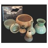 Vintage Beautiful Pieces including Bud Vases, Book, Bowls and More