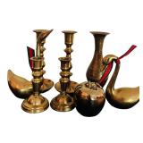 Assorted Vintage Beautiful Brass Decorative Items