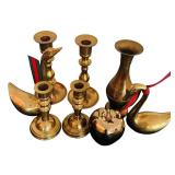 Assorted Vintage Beautiful Brass Decorative Items