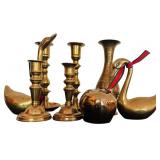 Assorted Vintage Beautiful Brass Decorative Items