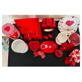 Valentines Hearts, Mugs, Plates and Fun Decor