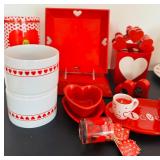 Valentines Hearts, Mugs, Plates and Fun Decor