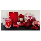 Valentines Hearts, Mugs, Plates and Fun Decor