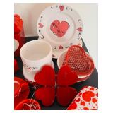 Valentines Hearts, Mugs, Plates and Fun Decor