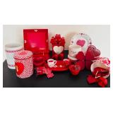 Valentines Hearts, Mugs, Plates and Fun Decor