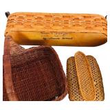 Baskets and More including Amish Woven Bamboo French Bread Basket and More