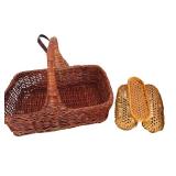 Baskets and More including Amish Woven Bamboo French Bread Basket and More