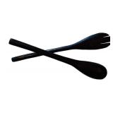 Beautiful Vintage Brazilian Wood Salad Set