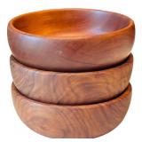 Beautiful Vintage Brazilian Wood Salad Set