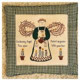 Pretty Stick Wreath Adorned with Angels and Hotpad