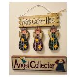 Adorable Wood Angel Decorative Wall Hangings