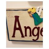 Adorable Wood Angel Decorative Wall Hangings