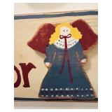 Adorable Wood Angel Decorative Wall Hangings