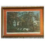 Beautiful Framed Print "Woodcock Shooting"