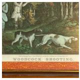 Beautiful Framed Print "Woodcock Shooting"