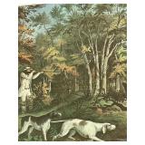 Beautiful Framed Print "Woodcock Shooting"