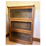 Vintage Three Section Barrister Cabinet / Bookcase
