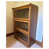 Vintage Three Section Barrister Cabinet / Bookcase