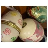 Stunning Eggs Made from Various Materials and Dainty Egg Trinket Box