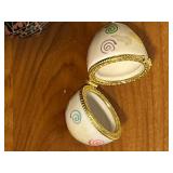 Stunning Eggs Made from Various Materials and Dainty Egg Trinket Box