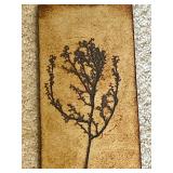 Lovely Ceramic Wall Art with Embossed Tree Design