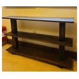 Wooden Bookshelf for Study Room and Living Room, Open Wooden Shelf Organizer for Home Decor or Books