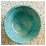 Collection of Pottery Including Ruby Red Vase, Kashan Turquoise Glazed pottery Bowl and More!