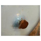 Two Vintage Piece Le Creuset Enzo Mari Sky Blue Cast Iron Casserole Dishes