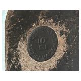 Two Vintage Piece Le Creuset Enzo Mari Sky Blue Cast Iron Casserole Dishes