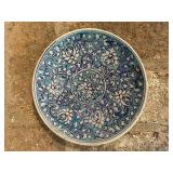 Large Round Caglar India Ceramic Coaster and Heart Shaped Trinket Dish