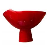 Collection of Pottery Including Ruby Red Vase, Kashan Turquoise Glazed pottery Bowl and More!