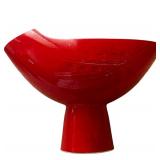 Collection of Pottery Including Ruby Red Vase, Kashan Turquoise Glazed pottery Bowl and More!