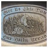 Vintage Lovely Pewter Items including "Give Us This Day Our Daily Bread" and More