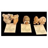Five Artisonia Rinconada Animal Figurines