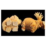 Five Artisonia Rinconada Animal Figurines