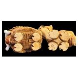 Five Artisonia Rinconada Animal Figurines