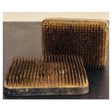 Grouping of Glass and Metal Floral Frogs