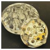 Grouping of Glass and Metal Floral Frogs