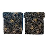 Vintage Navy Blue and White Asian Tea Boxes