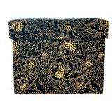 Vintage Navy Blue and White Asian Tea Boxes