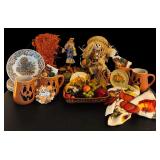 Ready for Fall Decor / Napkins, Baskets, Faux Fruit, Signs and More