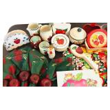 Large Variety of Decorative Apple Themed Items