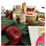 Large Variety of Decorative Apple Themed Items