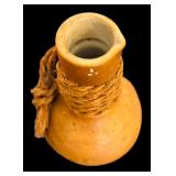 Vintage Gorgeous Sake Jar with Pouring Spout Plus Small Bowl