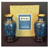 Beautiful Cloisonné Ware Vases