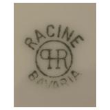 Vintage White Covered Serving Dish, Gravy Boat and Butter Dish by Racine and Pope-Gosser