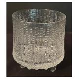 Four Vintage Iitala Ultima Thule Old Fashion Low Ball Glasses / Vintage Iitala Ultimate Old Fashioned Cocktail Glasses